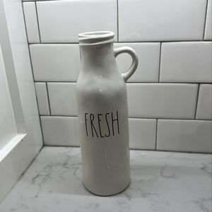 Rae Dunn "fresh" ceramic milk jug